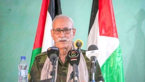  الرئيس الصحراوي، الأمين العام لجبهة البوليزاريو، إبراهيم غالي