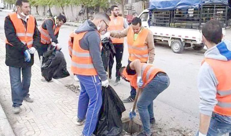 حملة تنظيف واسعة للوسط الحضري