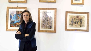 الفنانة التشكيلية بن عمارة طاوس