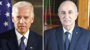 رئيس الجمهورية، السيد عبد المجيد تبون- الرئيس  الأمريكي  السيد جو بايدن