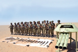 الجيش يسترجع قطعة إطلاق صواريخ بثلاثة أنابيب وأسلحة بأدرار