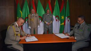 رئيس أركان الجيش الوطني الشعبي، الفريق أول السعيد شنقريحة-قائد الأركان العامة للجيوش الموريتانية، الفريق المختار بله شعبان