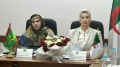 وزيرة التضامن الوطني والأسرة وقضايا المرأة، صورية مولوجي - وزيرة العمل الاجتماعي والطفولة والأسرة للجمهورية الإسلامية الموريتانية، صفية بنت انتهاه