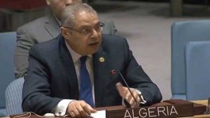 سفير الجزائر وممثلها الدائم لدى الأمم المتحدة، سفيان ميموني