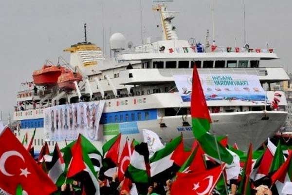 سفن أسطول &quot;الحرية ـ 3&quot;  تبحر باتجاه قطاع غزة