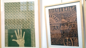 Evening transforms text into art
