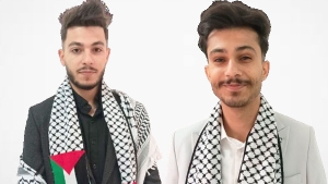 الطالبان الفلسطينيان أحمد وليد حسونة وسلام حوامدة