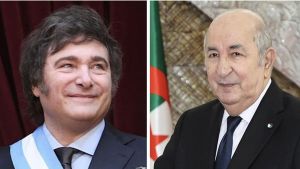 رئيس الجمهورية، السيّد عبد المجيد تبون - رئيس جمهورية الأرجنتين، السيّد خافيير ميلي