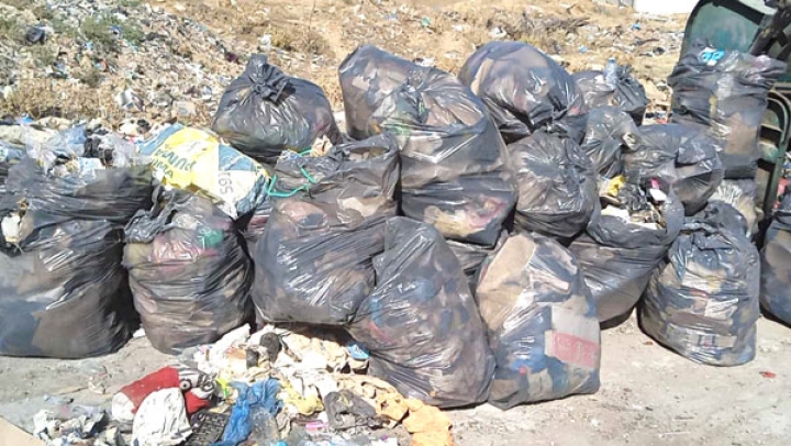 جمع 890 طن من النفايات يوميا
