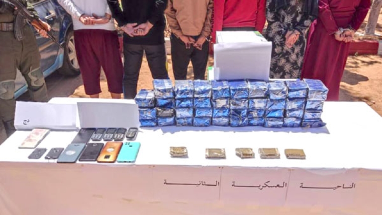 إحباط محاولات إدخال 6 قناطير من الكيف عبر الحدود مع المغرب