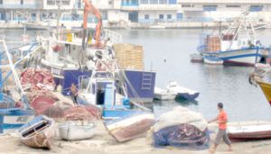 خريطة جغرافية لنشاطات الصيد البحري بوهران