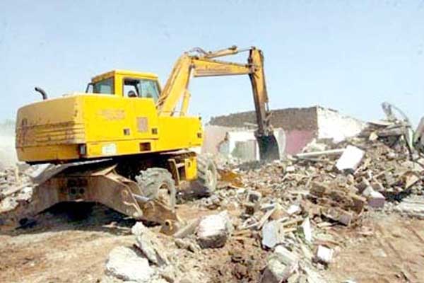 هدم البنايات الفوضوية والقصديرية