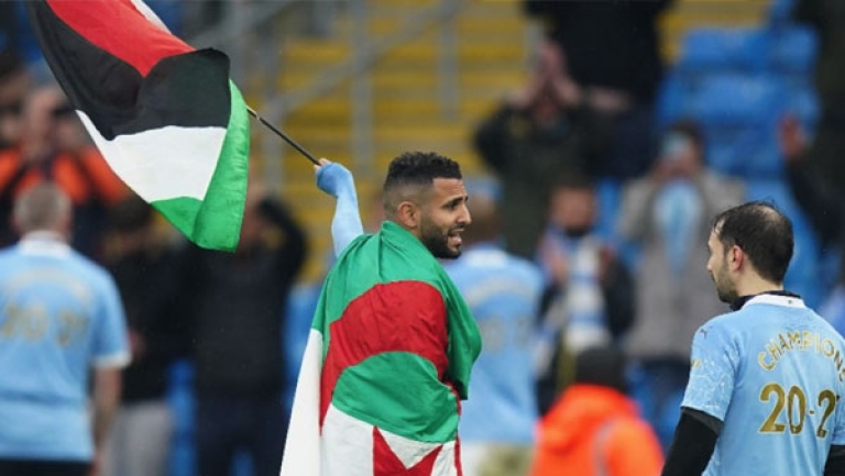 رياض محرز يُدعم فلسطين ويوجه رسالة قوية للغرب