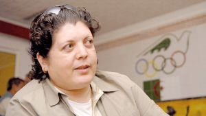 رئيسة البعثة الجزائرية للألعاب الأولمبية بطوكيو 2020، المؤجلة إلى عام 2021، حسيبة بولمرقة