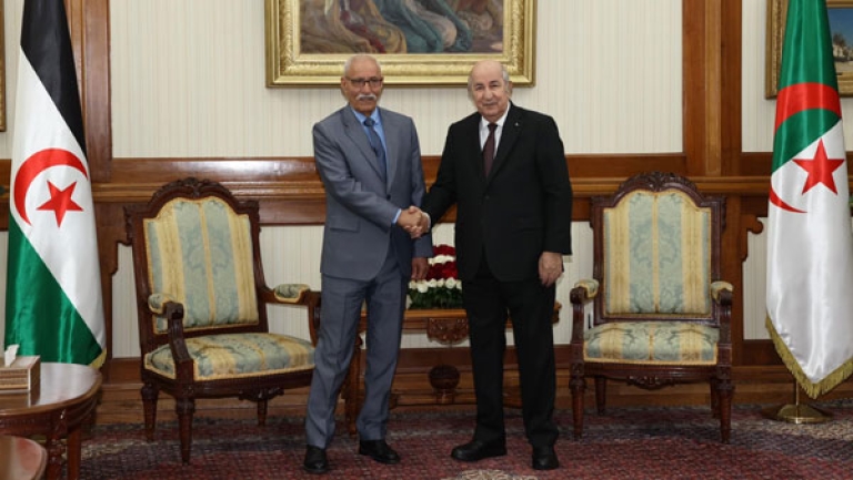 الرئيس تبون يستقبل رئيس الجمهورية العربية الصحراوية الديمقراطية