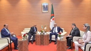 رئيس المجلس الشعبي الوطني، السيد إبراهيم بوغالي-رئيس الجمعية الوطنية لجيبوتي، السيد دليتا محمد دليتا