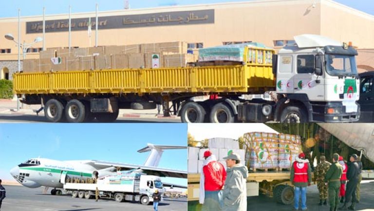 3 طائرات عسكرية تنقل 100 طن من المساعدات للشعب الليبي
