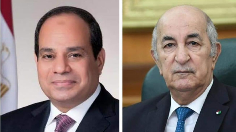 رئيس الجمهورية يتلقى التهاني من الرئيس المصري