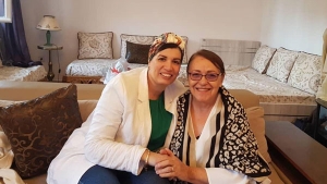 وزيرة الثقافة والفنون، صورية مولوجي-الفنانة بهية راشدي