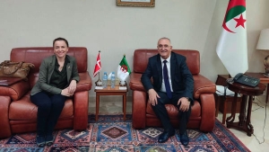  وزير المالية، لعزيز فايد-سفيرة مملكة الدانمارك، في الجزائر السيدة، فانيسا فيغا ساينز