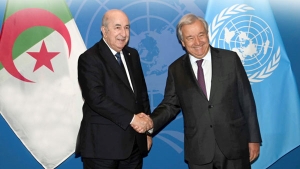  رئيس الجمهورية السيد عبد المجيد تبون-الأمين العام للأمم المتحدة السيد أنطونيو غوتيرس