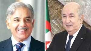 رئيس الجمهورية السيد عبد المجيد تبون- الوزير الأول لجمهورية باكستان، السيد محمد شهباز شريف