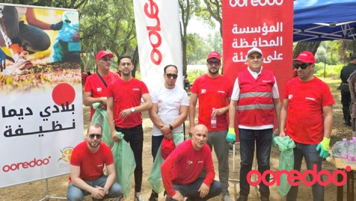 Ooredoo تقود مبادرة "بلادنا ديما نظيفة"