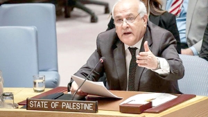 مندوب فلسطين الدائم لدى الأمم المتحدة، رياض منصور