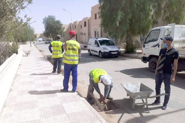 حملة نظافة واسعة بالنعامة