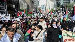مظاهرات ووقفات تضامنية عبر العالم دعما للشعب الفلسطيني