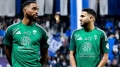 اللاعب الإنجليزي لنادي الأهلي السعودي، إيفان توني - الجزائري رياض محرز