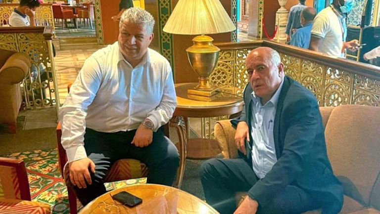 رئيس "الفاف" يلتقي رئيس الاتحاد الفلسطيني لكرة القدم