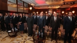  وزير التجارة الخارجية وترقية الصادرات، كمال رزيق - كاتبة الدولة لدى وزير الشؤون الخارجية، المكلفة بالشؤون الإفريقية، سلمى بختة منصوري- محافظ الطبعة الرابعة لمعرض التجارة البينية الإفريقي، العربي لطرش -  الرئيس التنفيذي للمعرض، رئيس نيجيريا الأسبق، أوليسيجون أوباسانجو