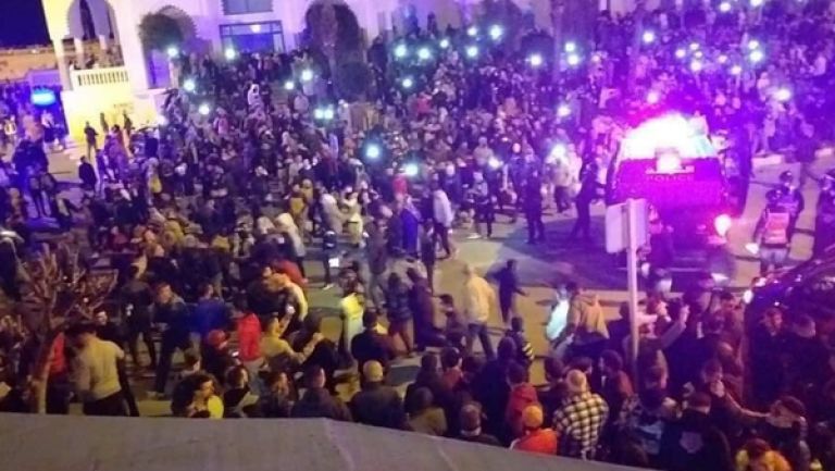 احتجاجات شعبية بالفنيدق المغربية للجمعة الثالثة على التوالي
