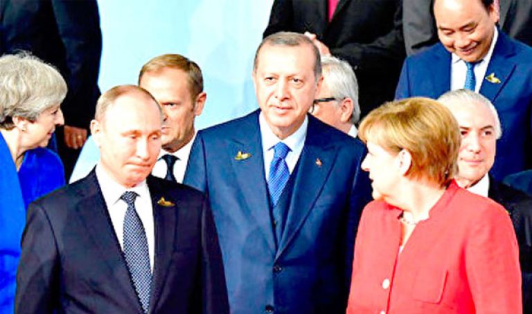 قمة تركية، روسية، ألمانية، فرنسية بإسطنبول