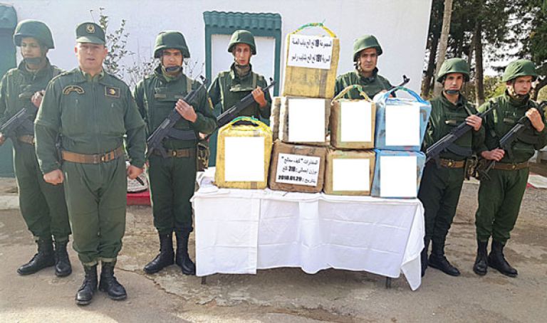 إحباط محاولة إدخال 3،18 قناطير من الكيف كانت قادمة من المغرب