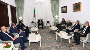 رئيس الجمهورية، السيد عبد المجيد تبون - وزير الشؤون الخارجية والهجرة والتونسيين بالخارج، السيد محمد علي النفطي