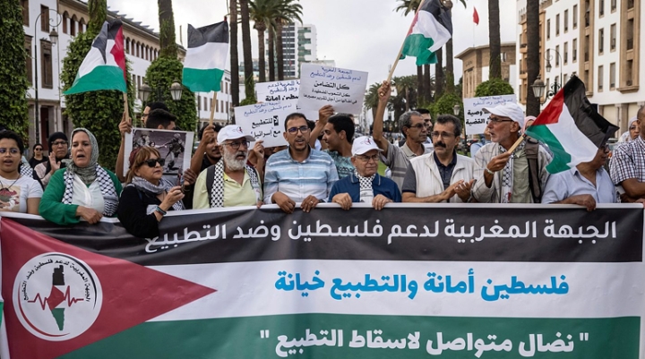 اعتصام بالدار البيضاء للمطالبة بإسقاط التطبيع مع الكيان الصهيوني