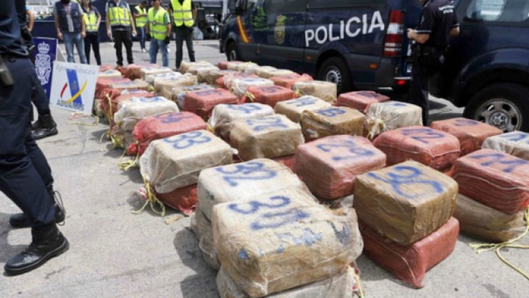 الشرطة الاسبانية تحجز 4,4 طن من الحشيش