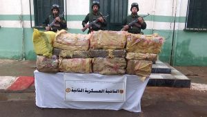 إحباط محاولة إدخال 8 قناطير من الكيف عبر الحدود المغربية