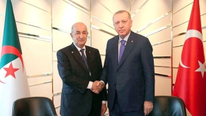 رئيس الجمهورية، السيد عبد المجيد تبون-رئيس جمهورية تركيا السيد رجب طيب أردوغان