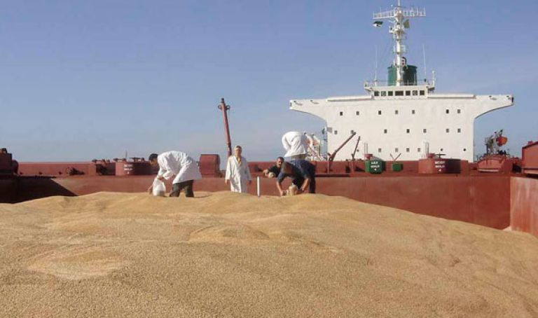 نقل القمح ومسحوق الحليب في سفن وطنية