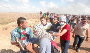 إصابة 7 فلسطينيين بالرصاص خلال مواجهات مع قوات الاحتلال في غزة