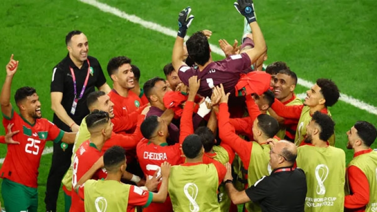 المنتخب المغربي في ربع نهائي مونديال قطر