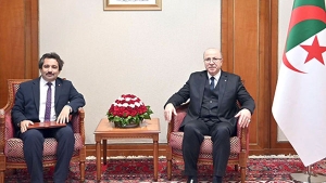 الوزير الأول، أيمن بن عبد الرحمان-سفير الجمهورية التركية بالجزائر، محمد مجاهد كوتشوك يلماز