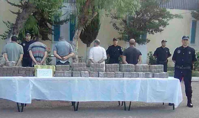 حجز 155 كلغ من المخدرات وتوقيف 8 أشخاص بالعاصمة