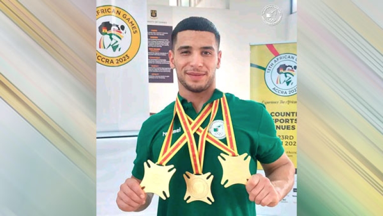 سمير فرج الله يُعزز رصيد الجزائر بثلاث ميداليات ذهبية