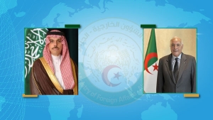 وزير الشؤون الخارجية والجالية الوطنية بالخارج، أحمد عطاف-وزير خارجية المملكة العربية السعودية الشقيقة، سمو الأمير فيصل بن فرحان آل سعود