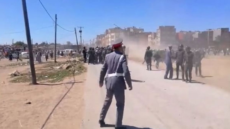 جرحى واعتقالات في قمع احتجاجات سكان إقليم الصخيرات