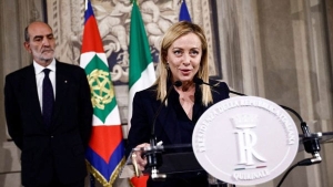 رئيسة الحكومة الايطالية، جورجيا ميلوني